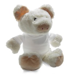 Pig Plush Toy With Sublimation T-Shirt