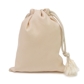 Natural Polyester Drawstring Pouch 15 x 20cm	