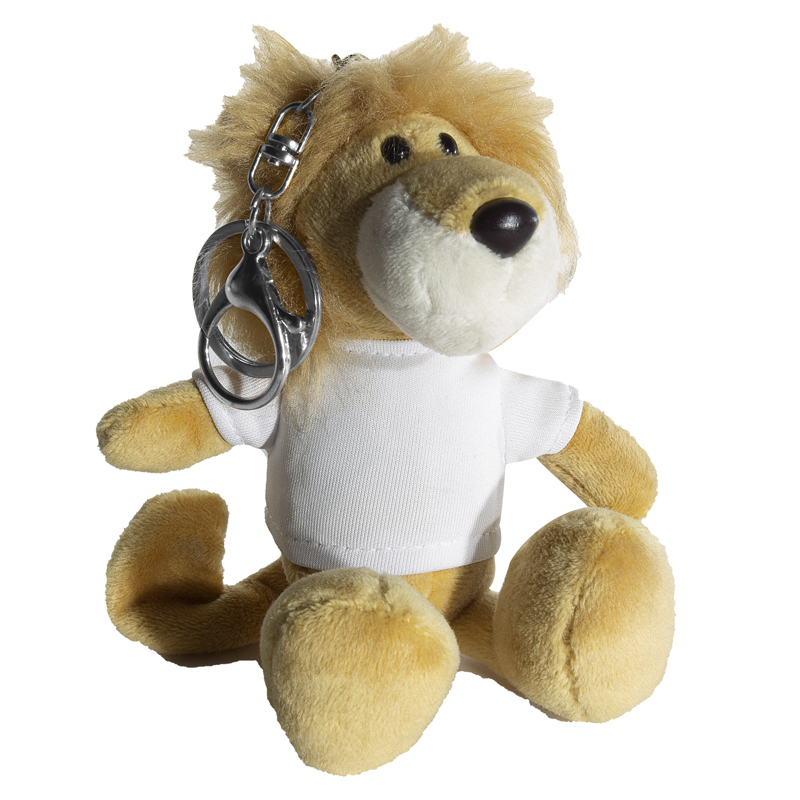 Key ring plushy dog with t-shirt for sublimation Dimension: 10 cm