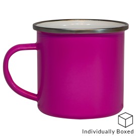 11oz Enamel Matt Pink mug 