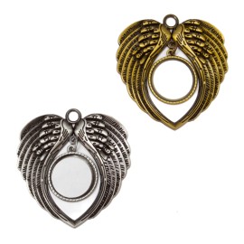 Angel Wings Metal Ornament