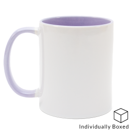 11oz Lilac Inner & Handle Sublimation Mug